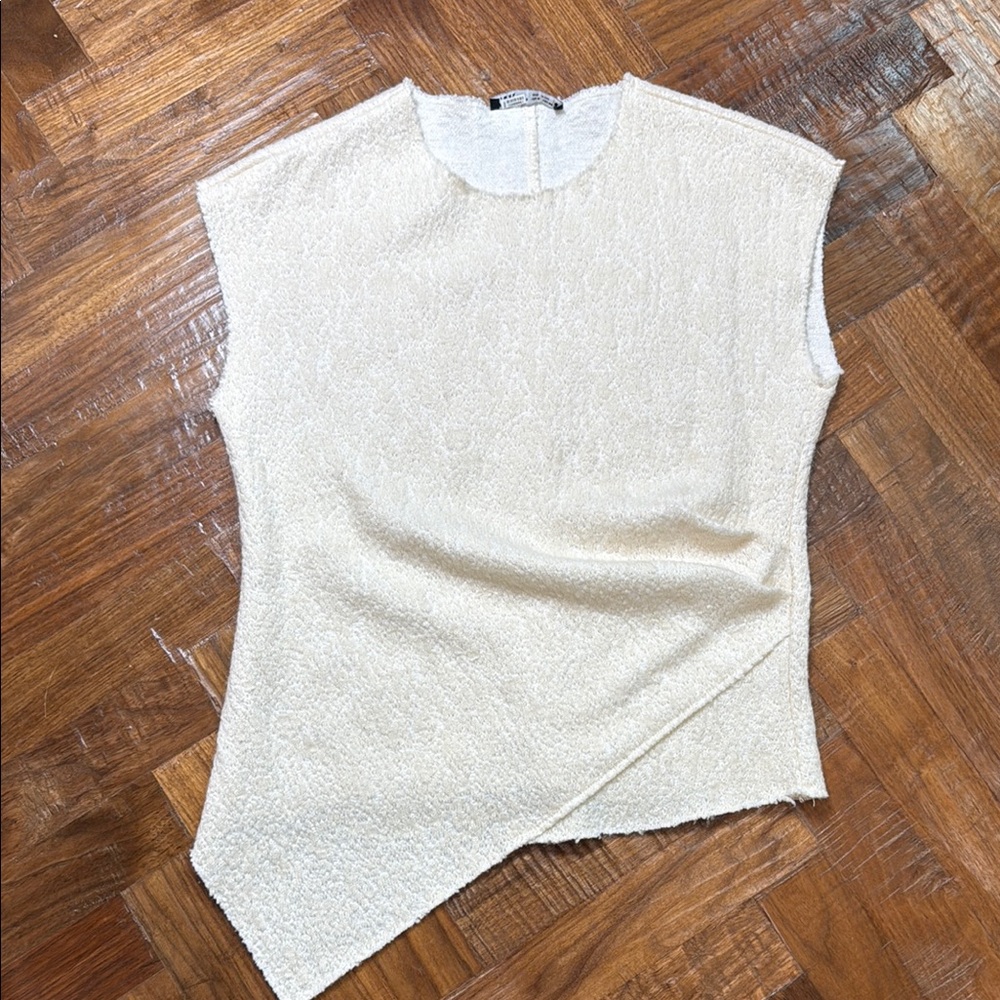 ZARA Cream Sleeveless Top